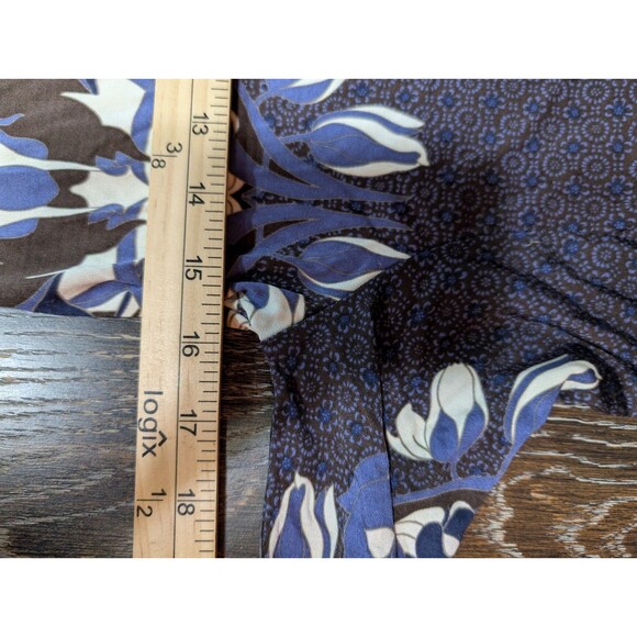Tory Burch Flavia Silk Floral Dress Size M - Picture 9 of 10